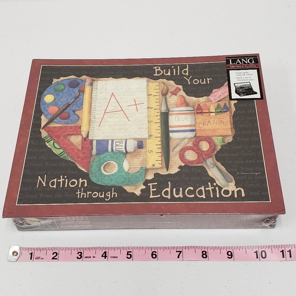 Lang Build Your Nation through Education 500 Piece Puzzle 2013 Sealed - Picture 6 of 6